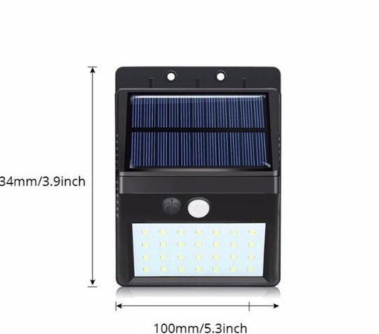 LED saulės lempa su jutikliu, 5 vnt.