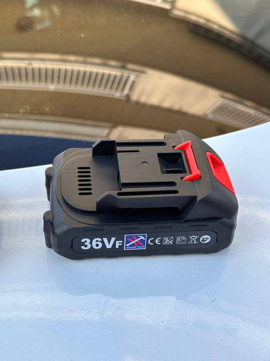 UNIVERSALUS 36V HAMMER TOLLS AKUMULIATORIUS AKUMULIATORINIAMS GRĘŽTUVAMS, ŠLIFUOKLIAMS, ŽOLIAPJOVĖMS, PJŪKLAMS, MINI Plovimo įrenginiams, DĖLIONĖMS, LAPŲ PŪTIKLIAMS IR KT.