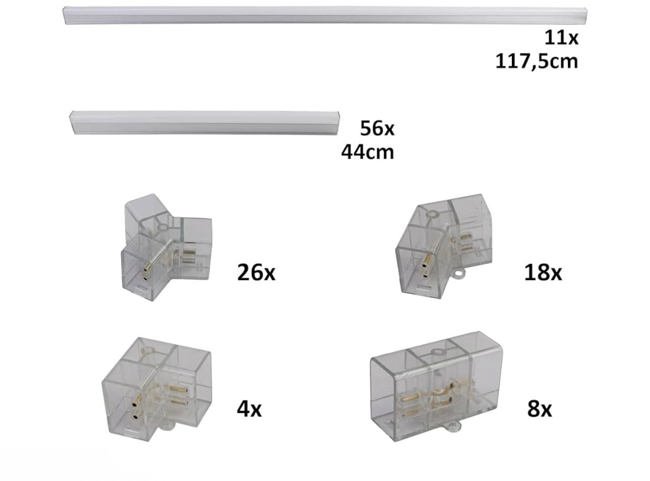 Hexagon LED tinklelis 484x243 cm