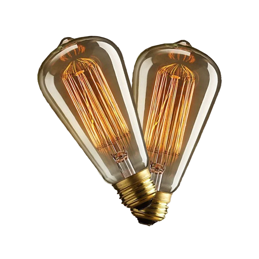 2 VNT. LED Edison lemputė E27 – moderni retro elegancija