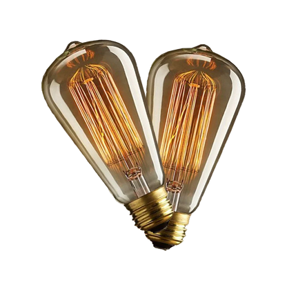 2 VNT. LED Edison lemputė E27 – moderni retro elegancija