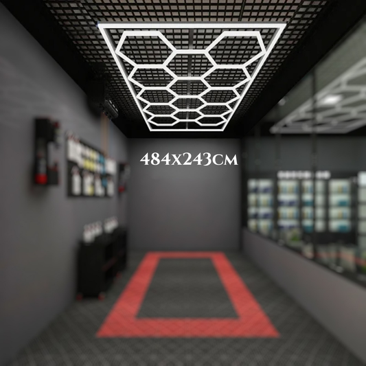 Hexagon LED tinklelis 484x243 cm