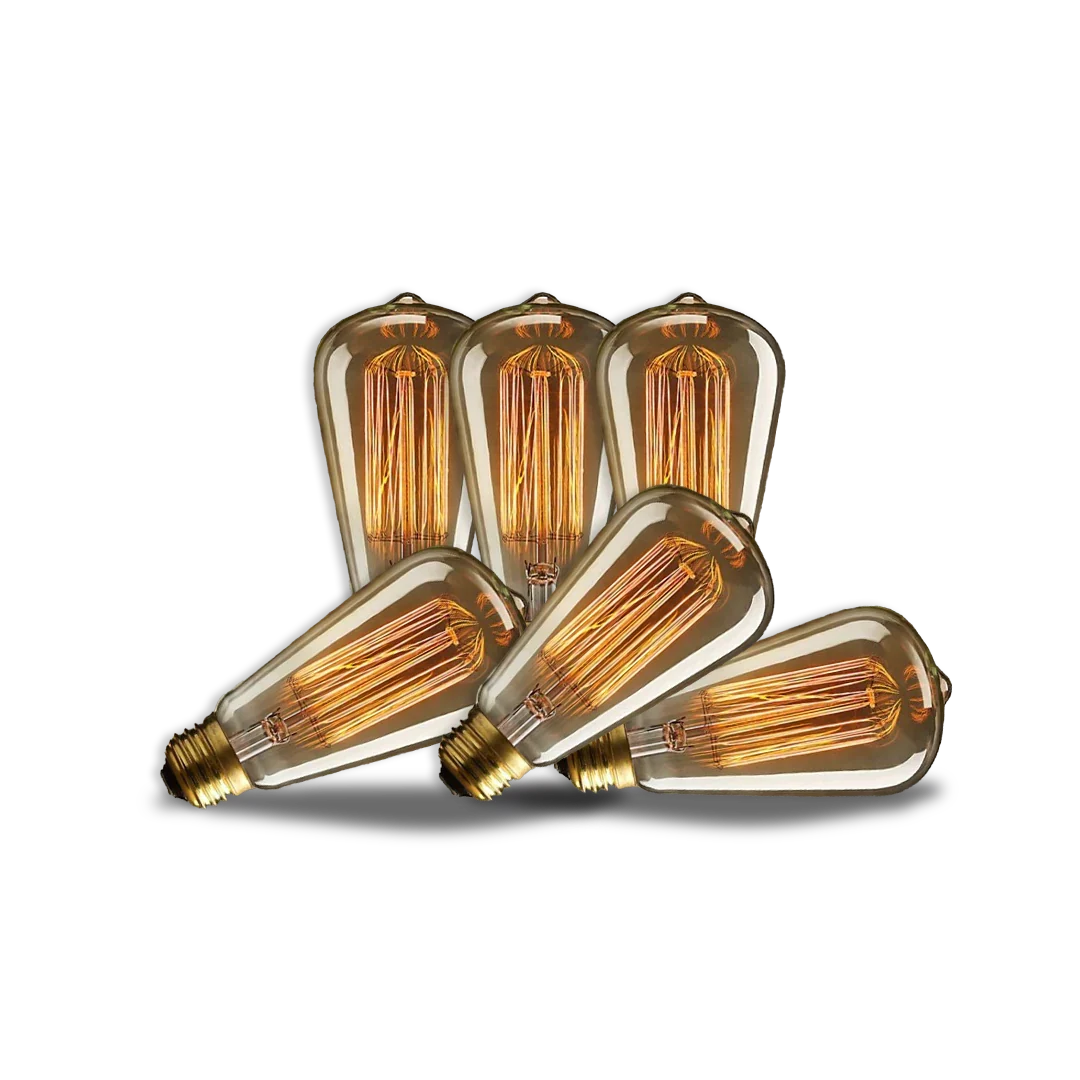 2 VNT. LED Edison lemputė E27 – moderni retro elegancija