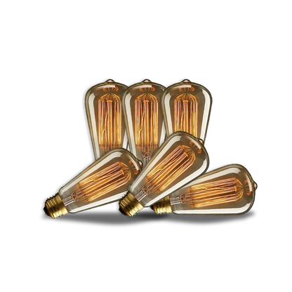 2 VNT. LED Edison lemputė E27 – moderni retro elegancija