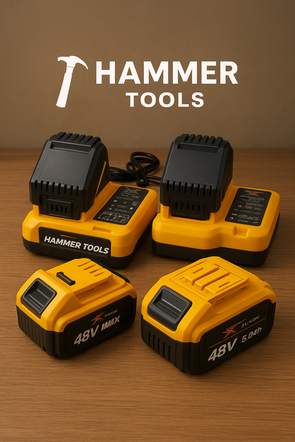 HAMMER TOOLS 4in1 rinkinys - 4x48V 5Ah Li-Ion