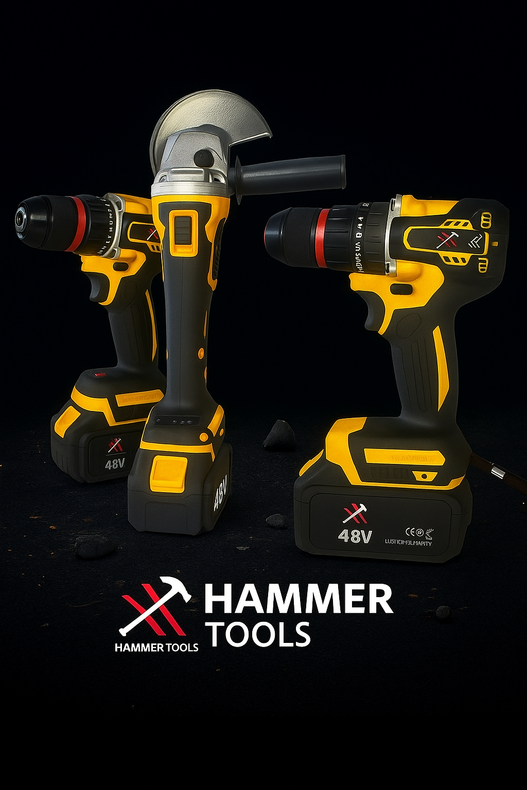 HAMMER TOOLS 4in1 rinkinys - 4x48V 5Ah Li-Ion