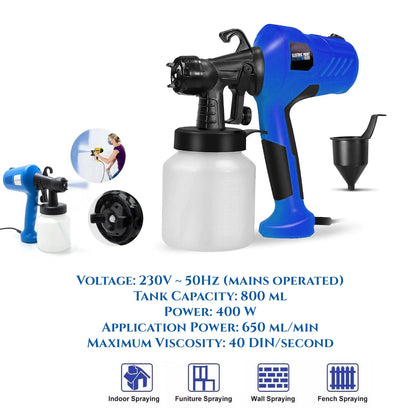 ELEKTRINIS DAŽYMO KOMPRESORIUS 800ml SU PRIEDAIS