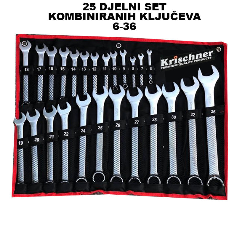 25 DALIŲ KRISCHNER RAKTAI SU ŽIEDU IR ATVIRU GALU NUO 6-36mm