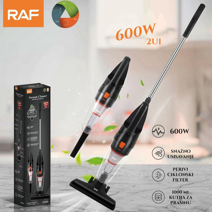 RAF CIKLONINIS STICK DULKIŲ SIURBLYS 600W 2IN1
