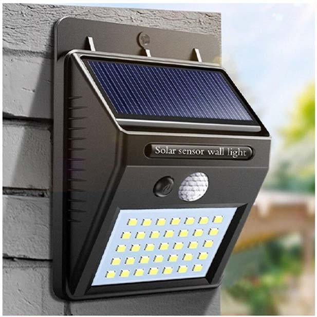 LED saulės lempa su jutikliu, 5 vnt.