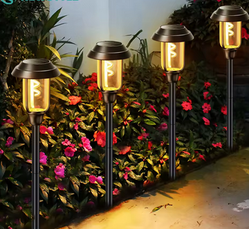 LED saulės sodo lempa n265, 8 vnt.