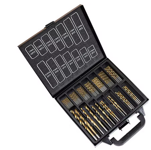 HSS-Titano grąžtai 1-10 mm, asorti