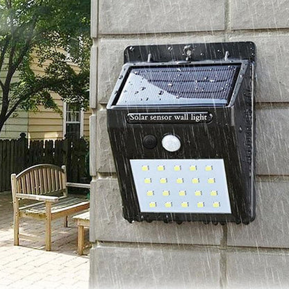 LED saulės lempa su jutikliu, 5 vnt.