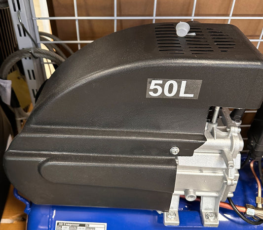 KOMPRESORIUS HAMMER TOOLS 50L SU 2 IŠĖJIMAIS