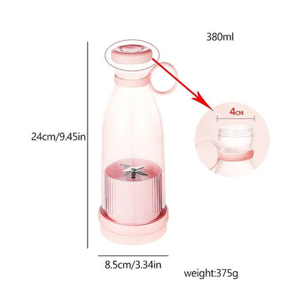 NEŠIOJAMAS PLAKIKLIS BUTELIO FORMA 420 ml
