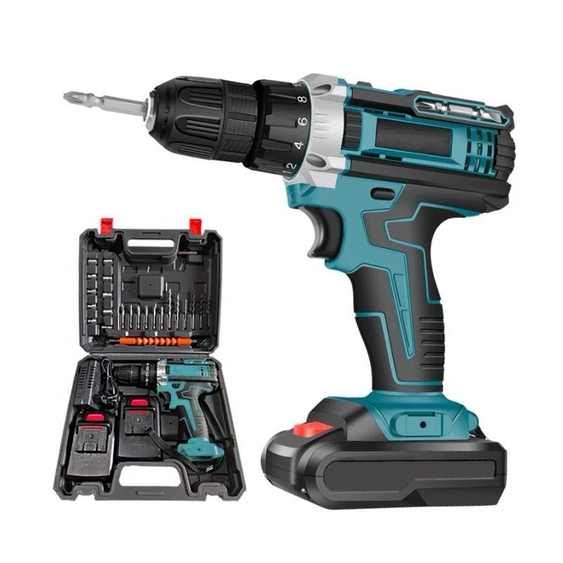 AKUMULIATORINIS GRĘŽTUVAS 21V (28 VNT. RINKINYS) SU 2 BATERIJOMIS HAMMER TOOLS