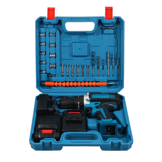 SMŪGINIS GRĘŽTUVAS 42V SU 24 DALIŲ RINKINIU HAMMER TOOLS