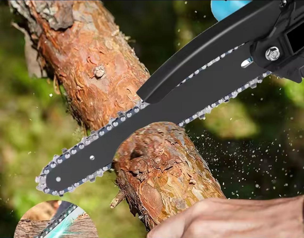 MINI AKUMULIATORINIS PJŪKLAS + AKUMULIATORINĖS ŽIRKLĖS 42V X2 BATERIJOS HAMMER TOOLS