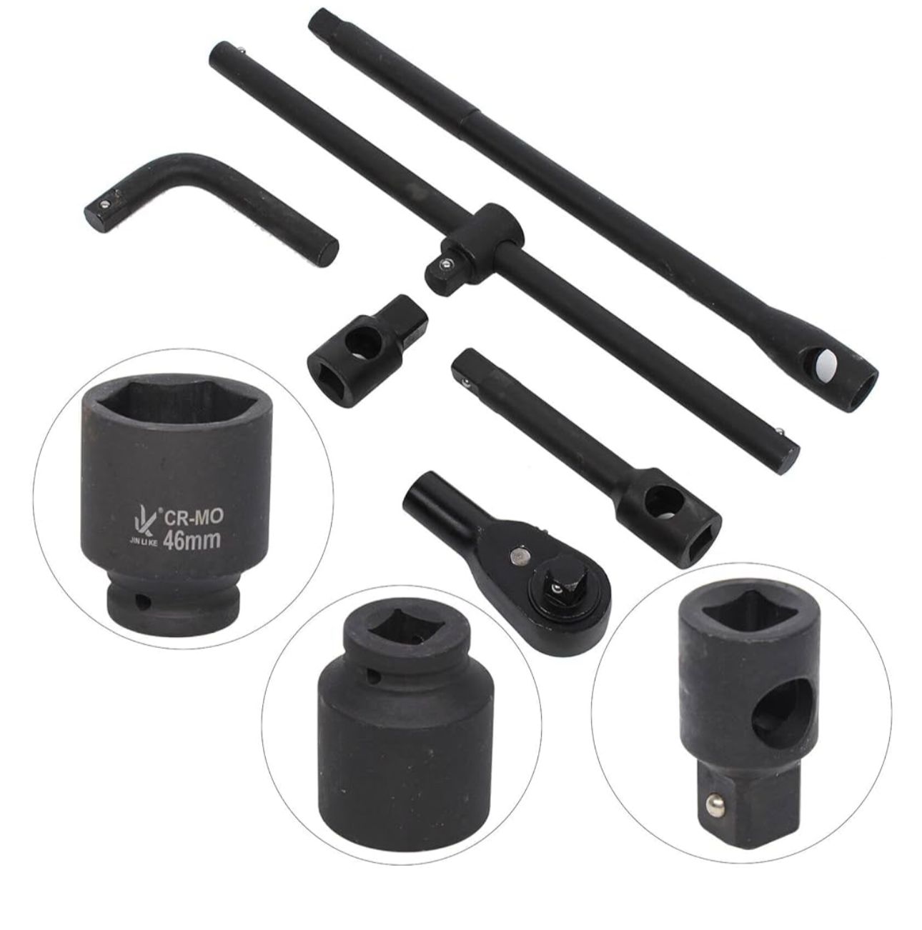 Smūginiai galvutės raktai 8mm-32mm 1/2