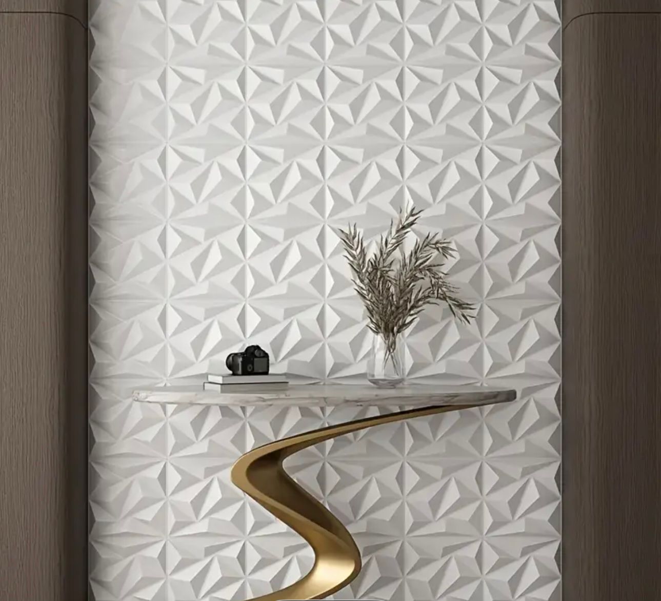 3D sienų panelės – Geometrinis dizainas – 10 vienetų