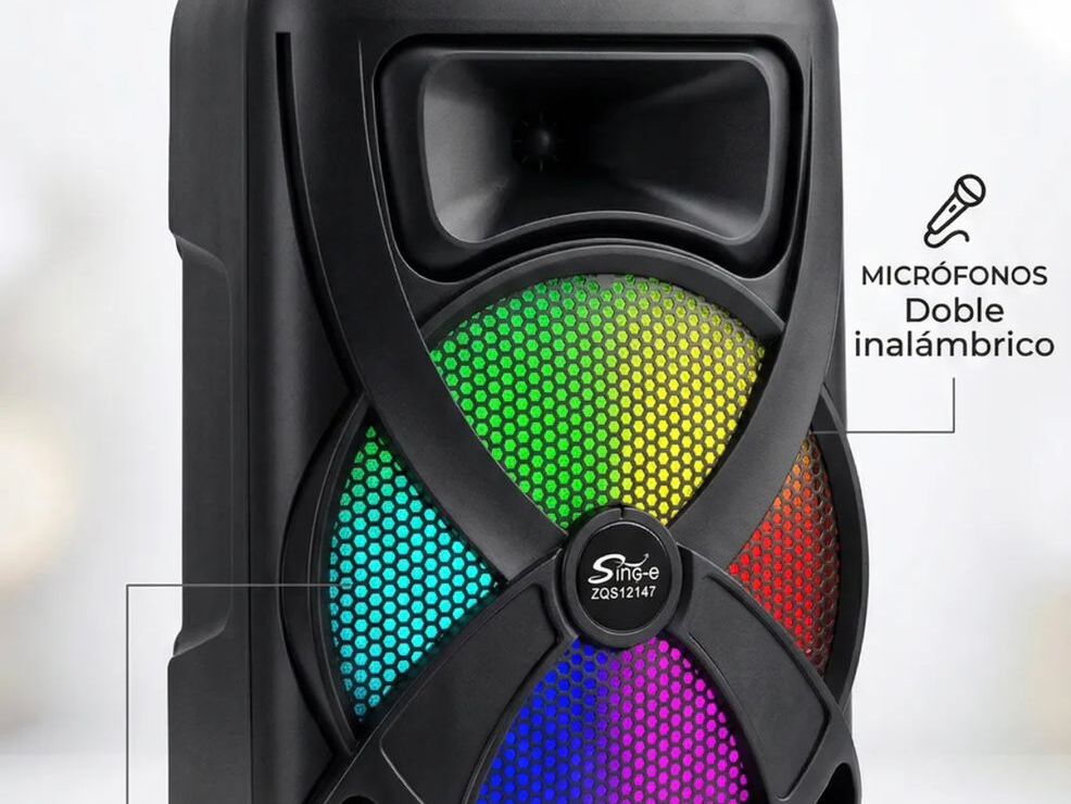 SuperBass 6000W vakarėlių garsiakalbis