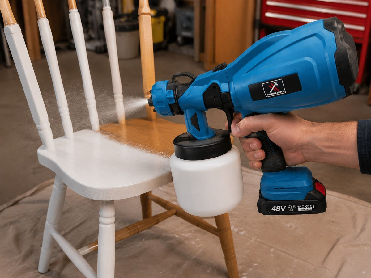 HAMMER TOOLS – dažų purkštuvas 48V, 800W + 800 ml
