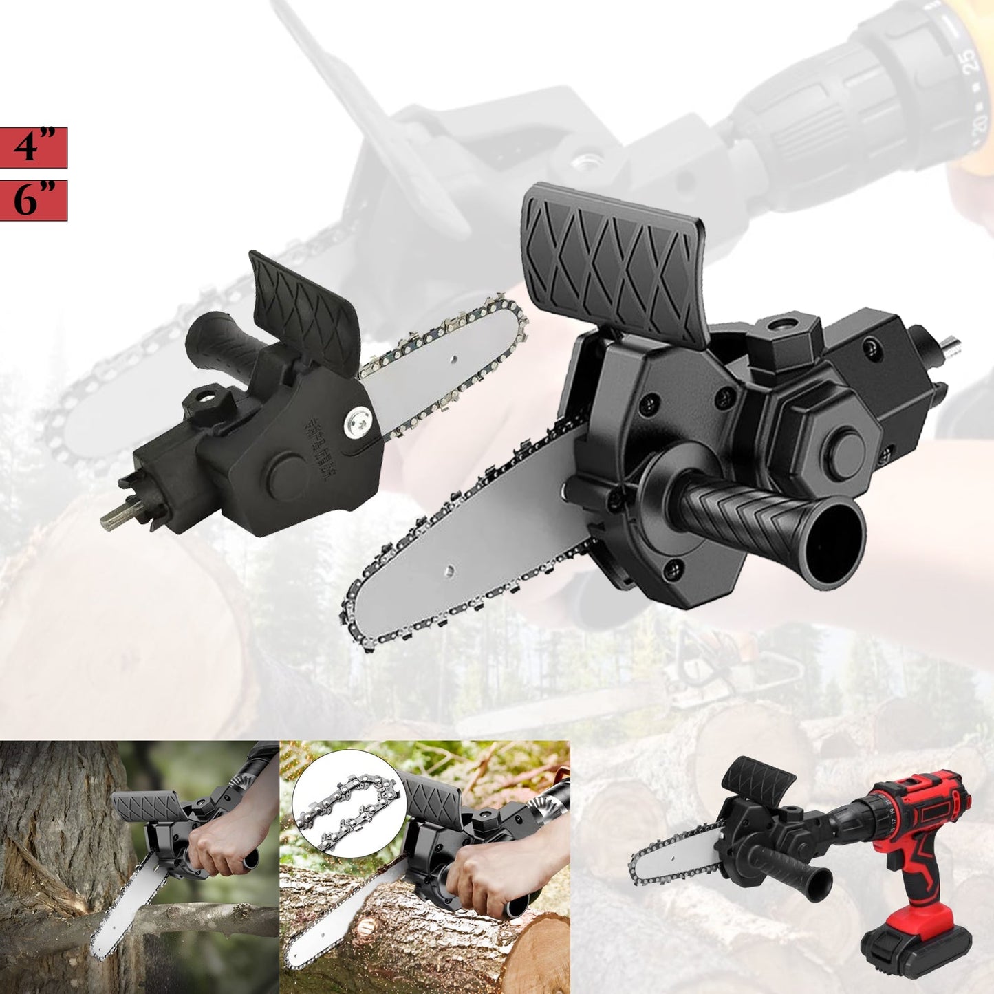 GRANDININIO PJŪKLO ADAPTERIS 4''/6''