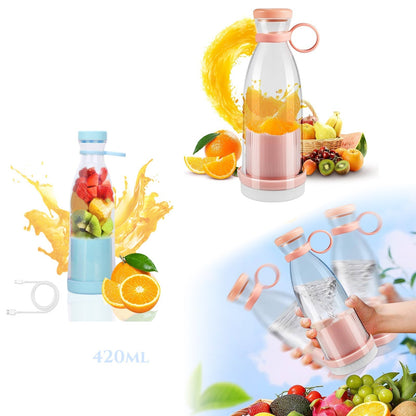 NEŠIOJAMAS PLAKIKLIS BUTELIO FORMA 420 ml