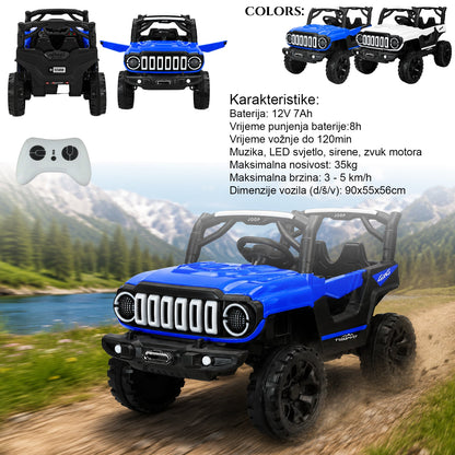 Vaikiškas elektrinis džipas JOOP 4×4 Trailsport 12V