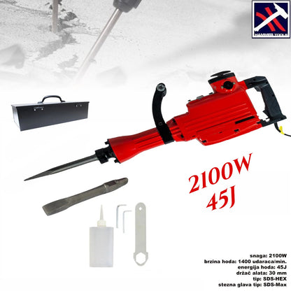 KIRTKLIS 2100W 45J HAMMER TOOLS