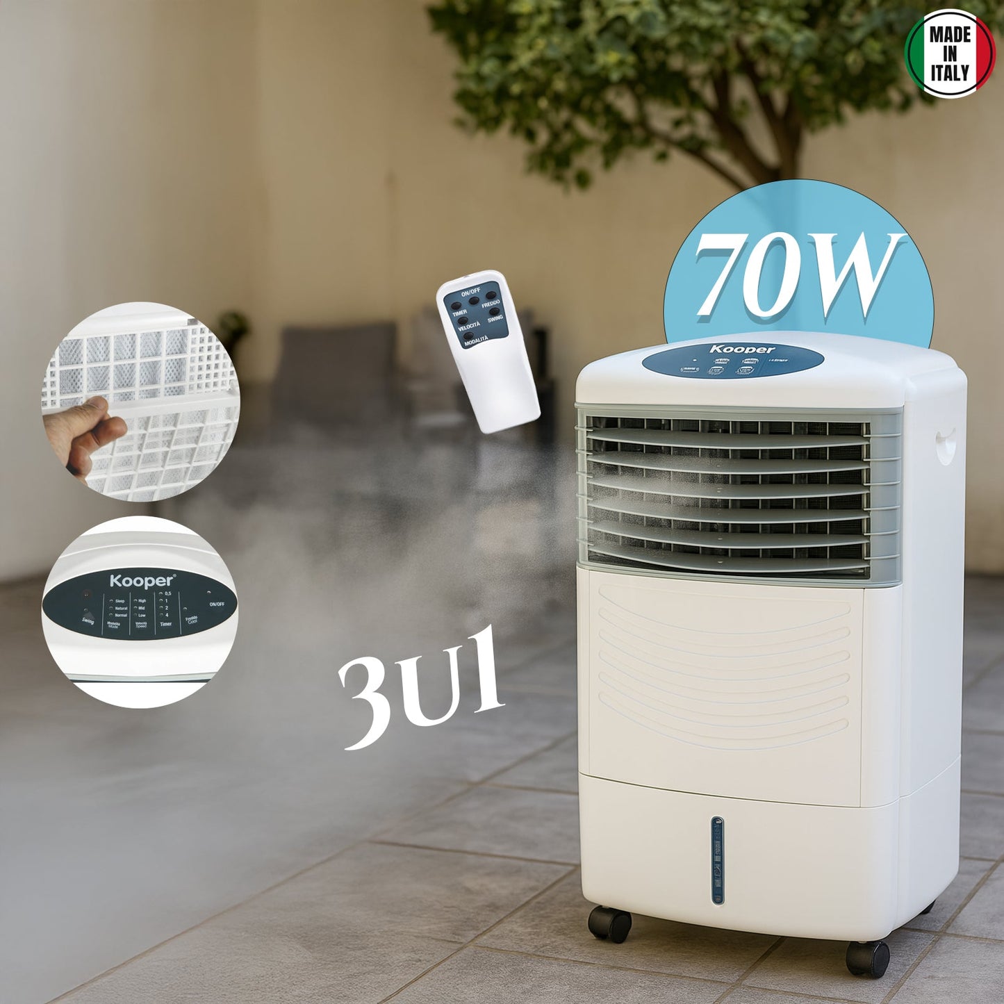 Oro kondicionierius Kooper 3in1 70w