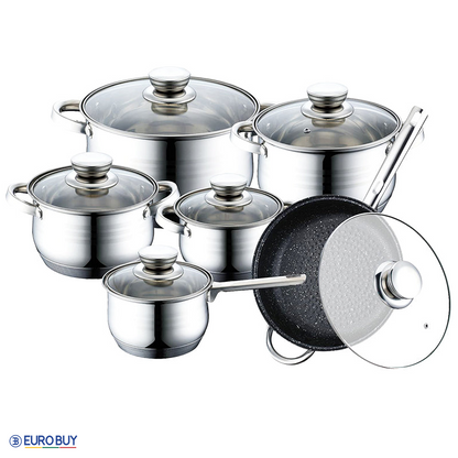 12 djelni set teškog posuđa od INOX 18/10 čelika