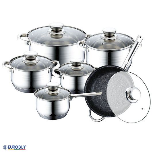 12 djelni set teškog posuđa od INOX 18/10 čelika