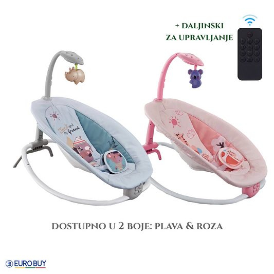 ELEKTRIČNA NJIHALJKA ZA BEBE NA DALJINSKI