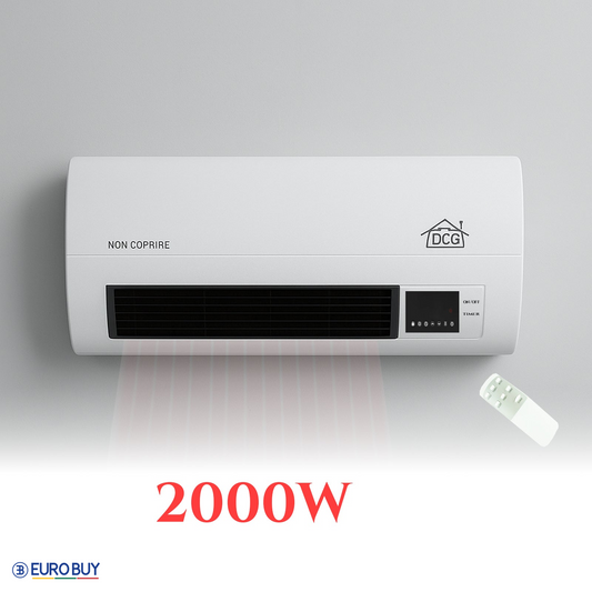 Zidna električna grijalica 2000W s daljinskim upravljačem