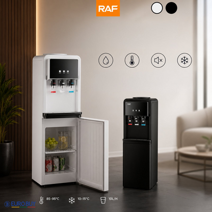 Vandens aparatas su trimis pasirinkimais ir šaldytuvu