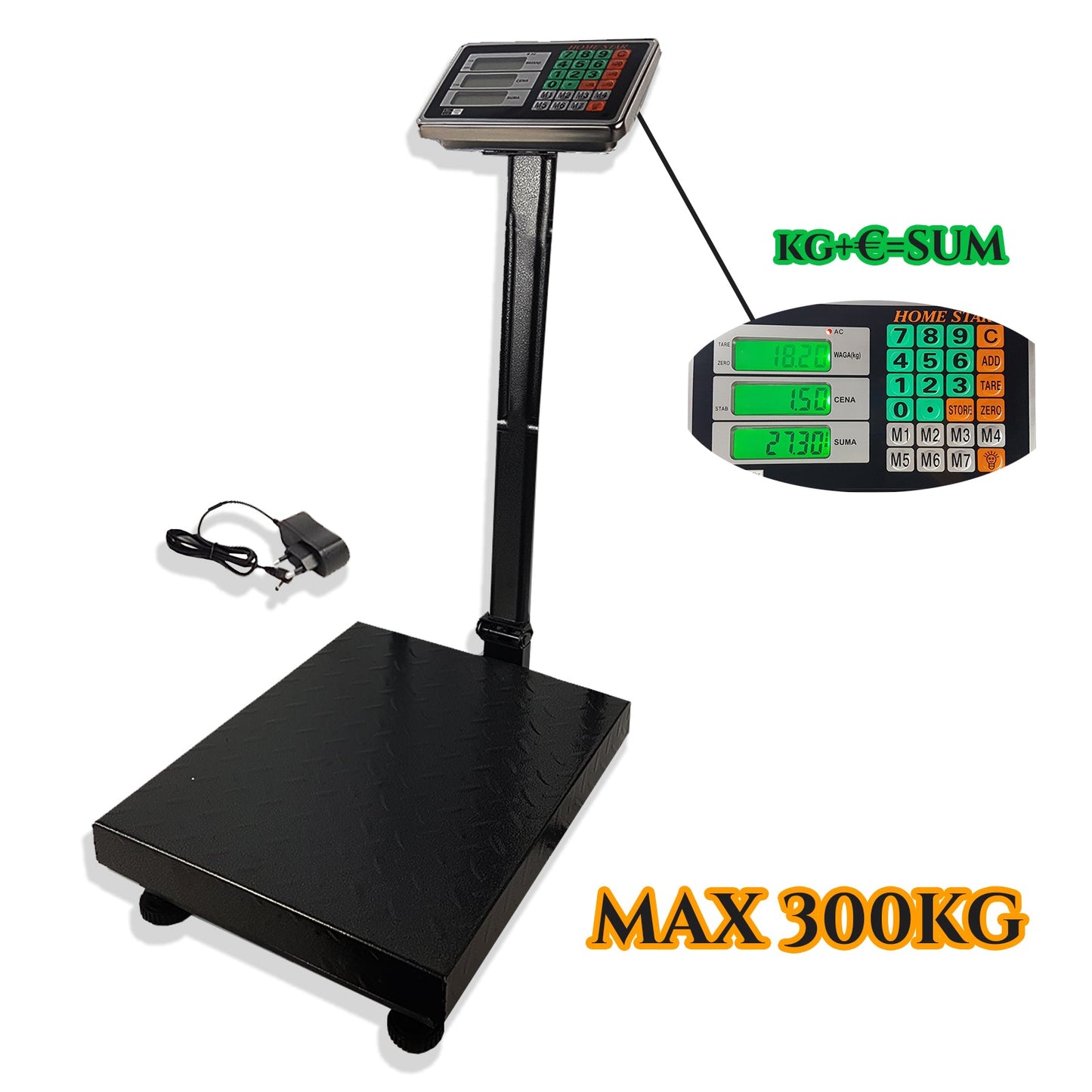 Skaitmeninės platforminės svarstyklės iki 300 kg